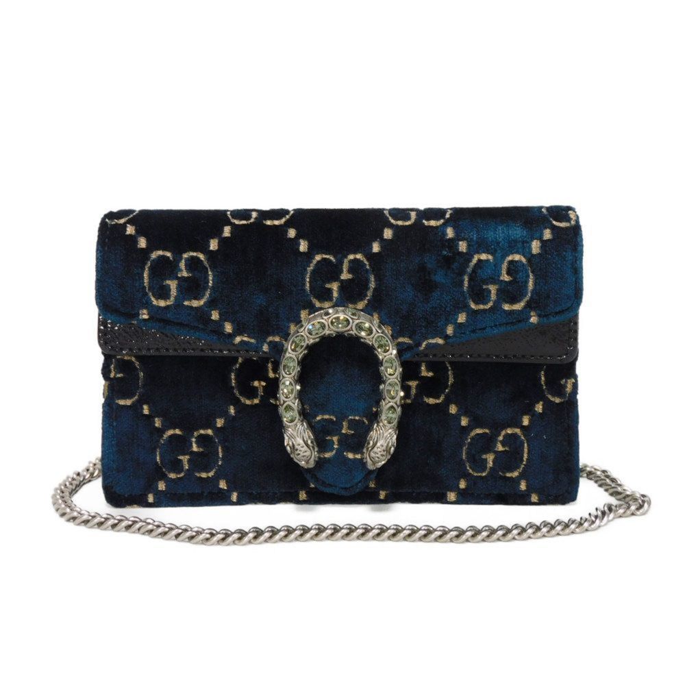 Gucci Dionysus Blue Velvet shoulder - Picture 1 of 10